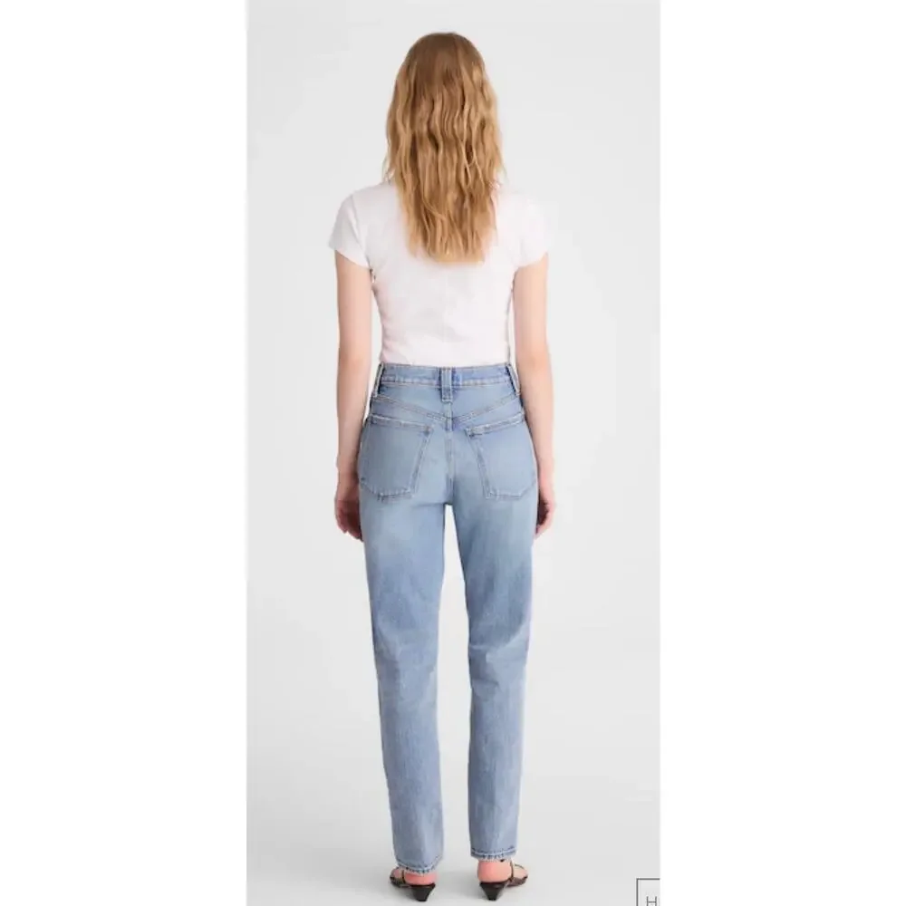 Madewell Perfect Vintage Straight Jeans High Rise Light Wash Size 25 NWOT